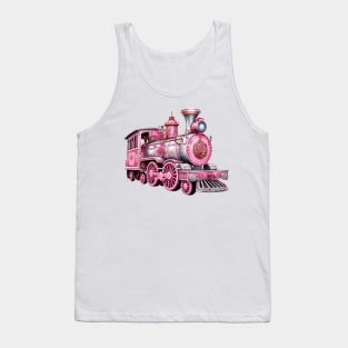 Pink Train Tank Top